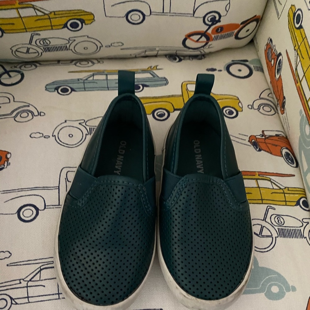 Hunter Green Slip On Toddler Shoes